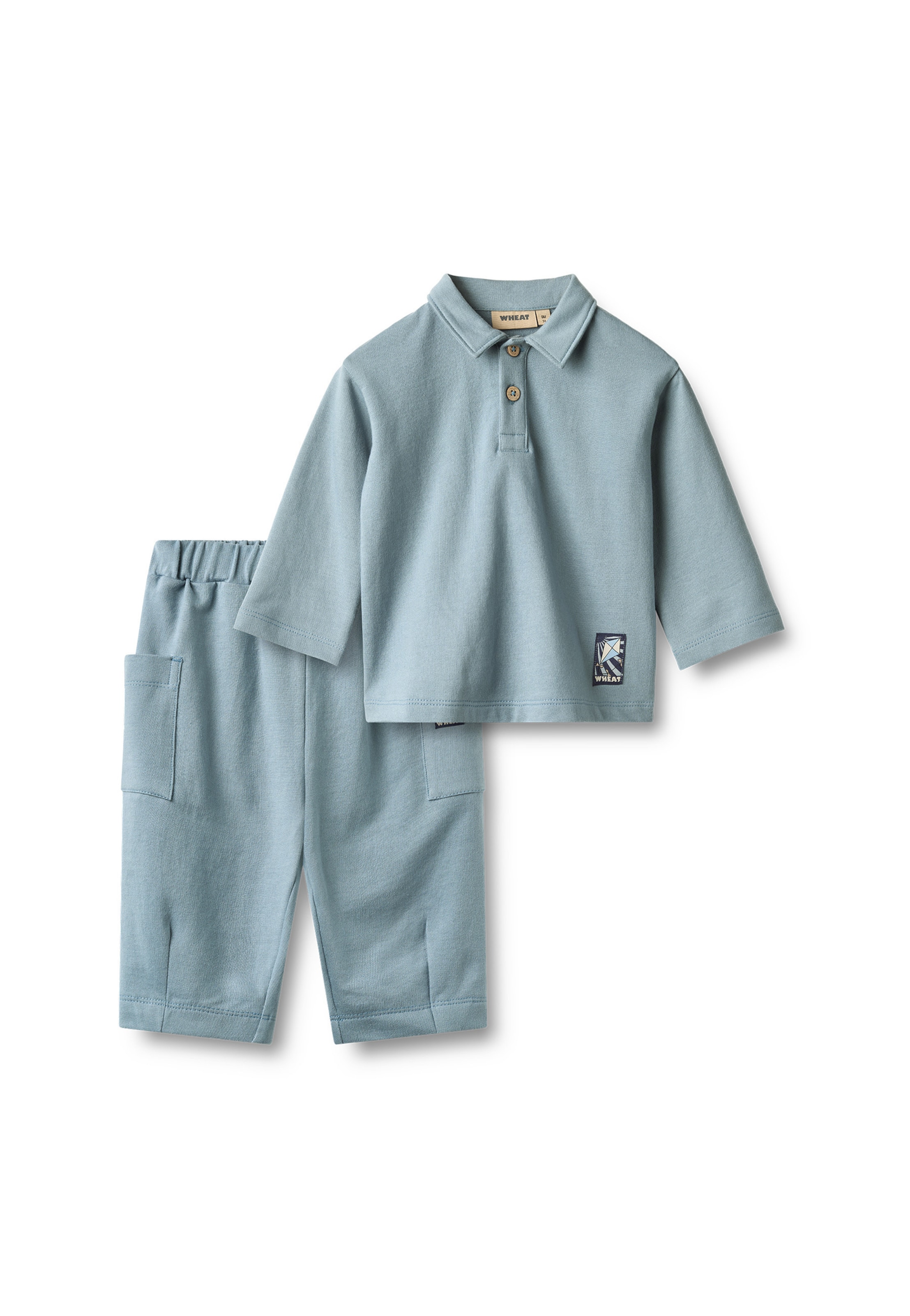 WHEAT Set 'Vilhelm' in Blue: front
