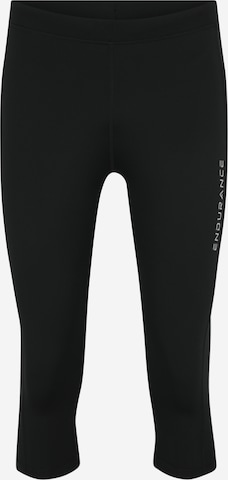 ENDURANCESkinny Sportske hlače 'Energy' - crna boja: prednji dio