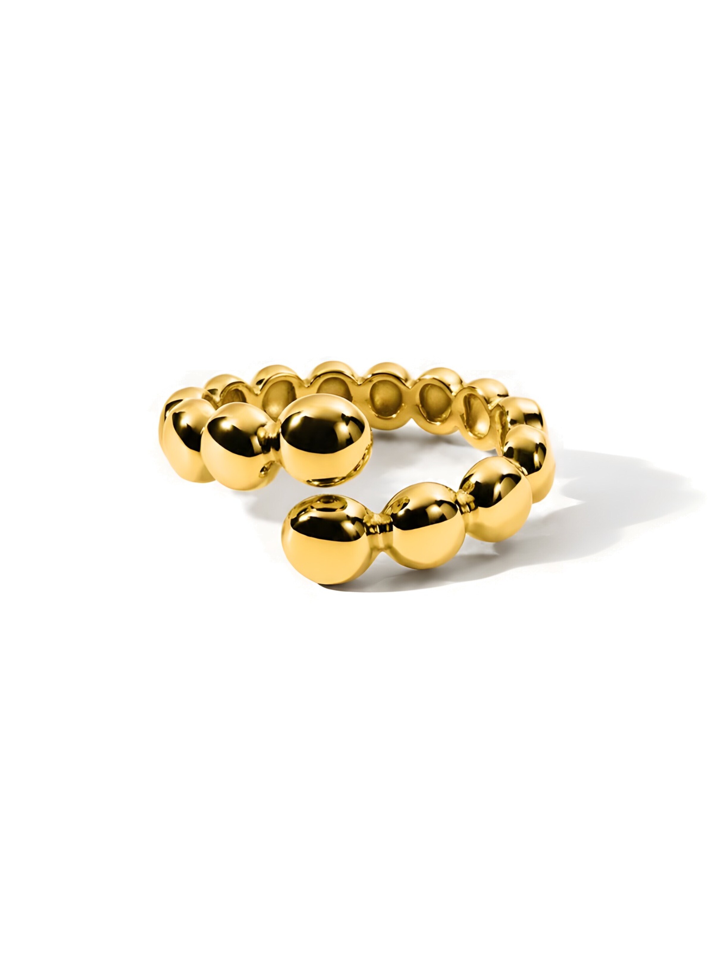 hiBALI Ring 'Bubble'‌‌‌‌ in Gold: Vorderseite