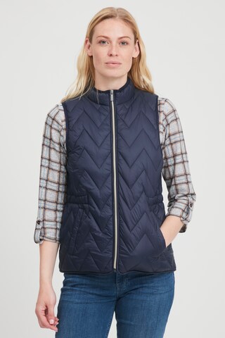 Fransa Vest 'FRBAPADDING 3' in Blue: front