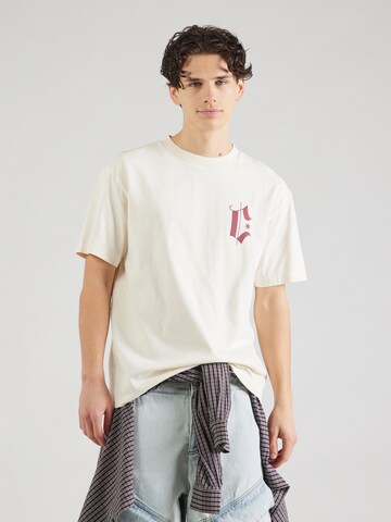 Marcelo Burlon Shirt 'HEADLETTER' in Beige: front