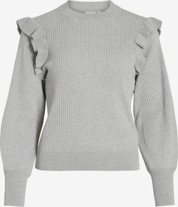 VILA Sweater in Grey: front