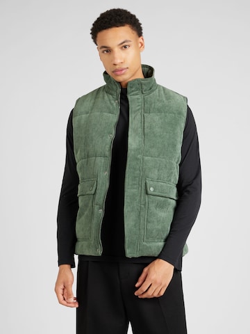 Only & Sons Vest 'CASH' in Green: front