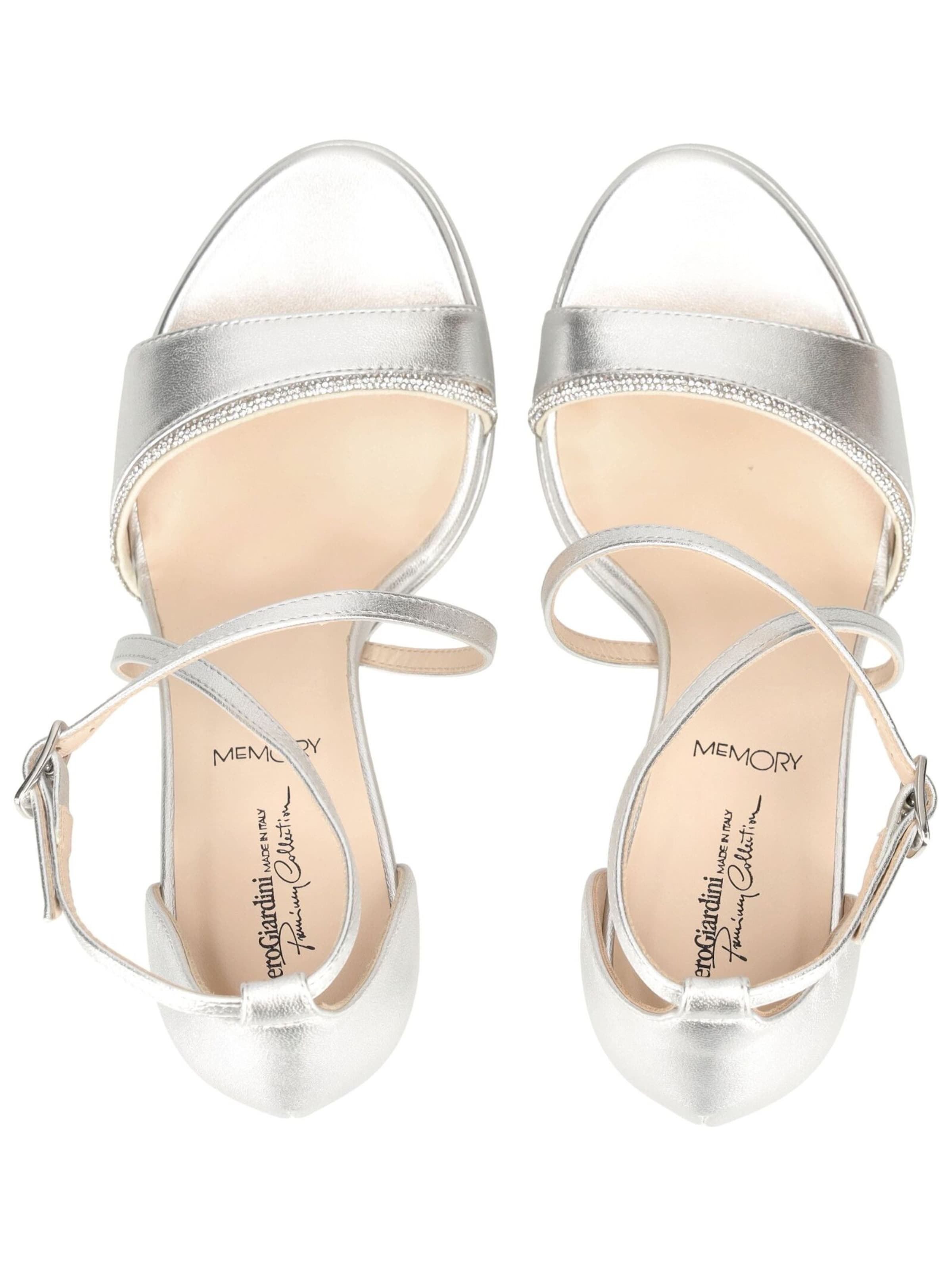 Sandales à lanières Nero Giardini en argent