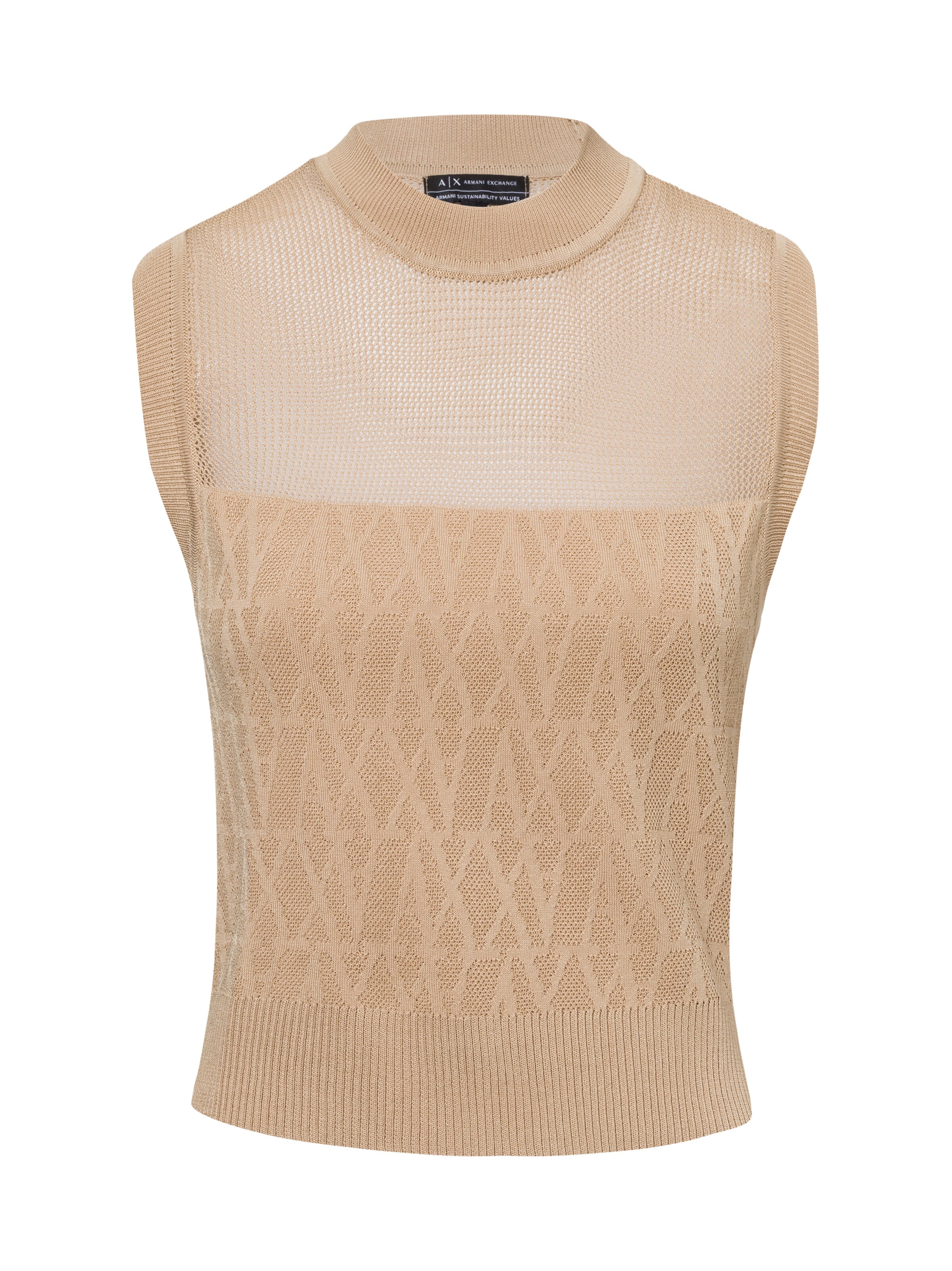 Pull-over ARMANI EXCHANGE en marron : devant