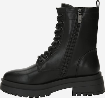 Xti Lace-Up Ankle Boots in Black