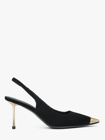 Estro Slingback pumps '7762' in Black: front