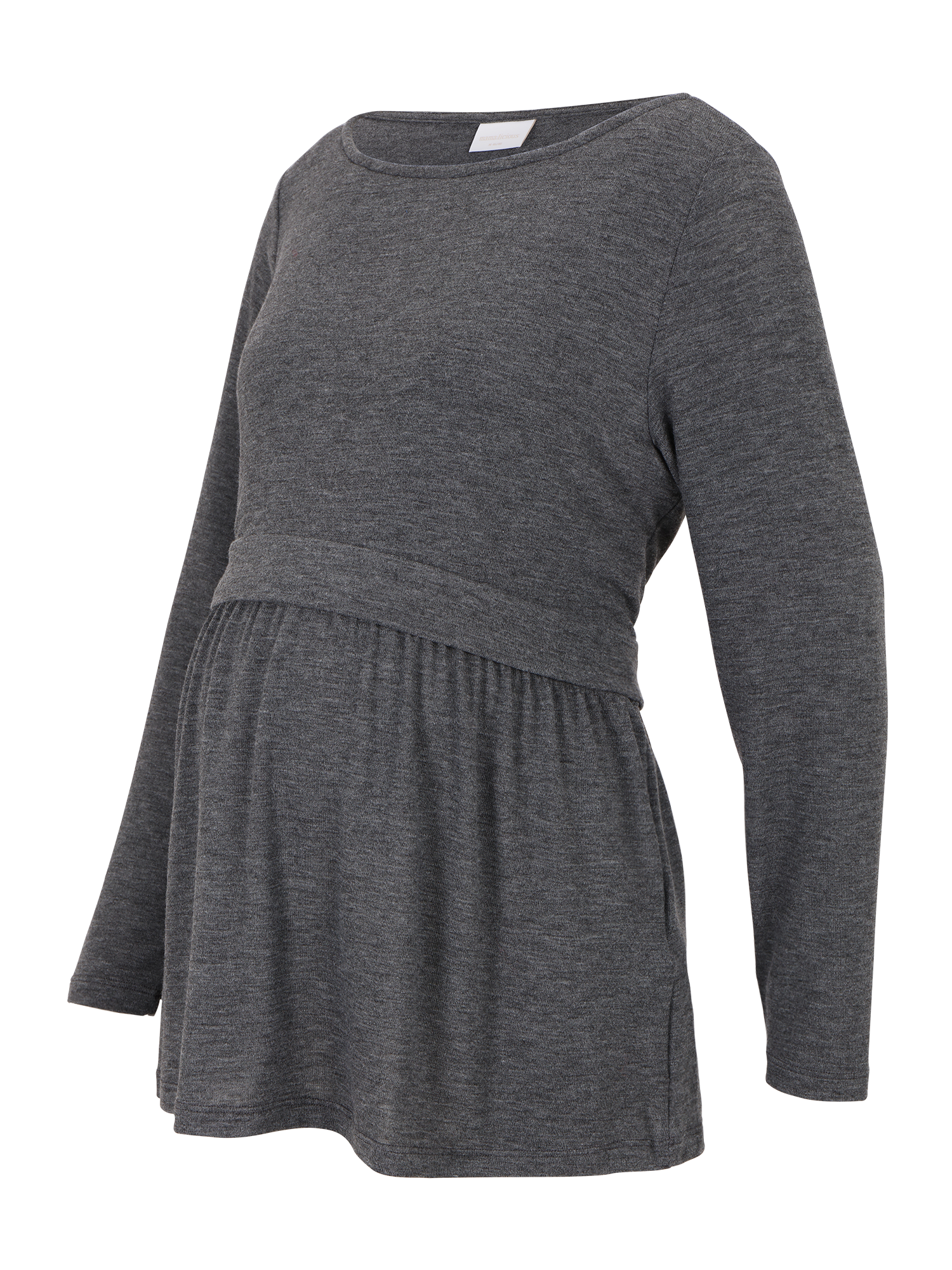 Taglie comode Donna Mamalicious Curve Maglietta ANABEL JUNE in Grigio Scuro Taglie comode Donna Mamalicious Curve Maglietta ANABEL JUNE in Grigio Scuro