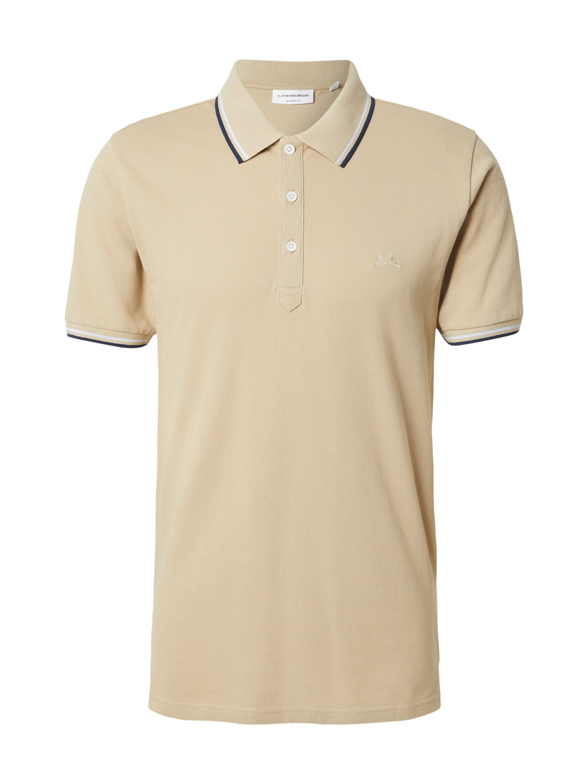 Lindbergh Poloshirt in Beige: Vorderseite