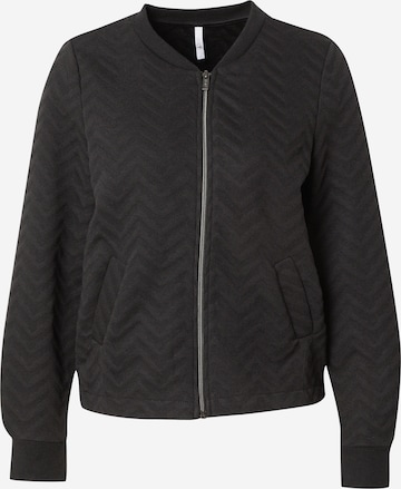 Hailys - Sudadera con cremallera 'Ke44ndra' en negro: frente