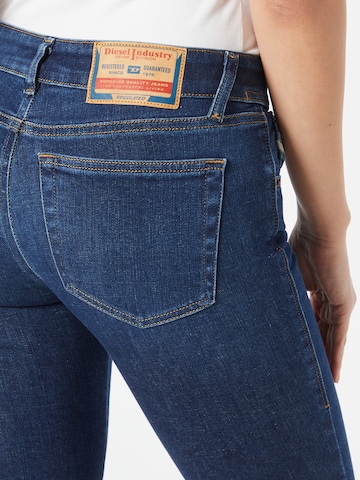 DIESEL Skinny Jeans 'SLANDY' in Blauw