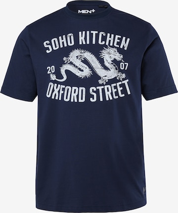 Men Plus Shirt in Blue: front