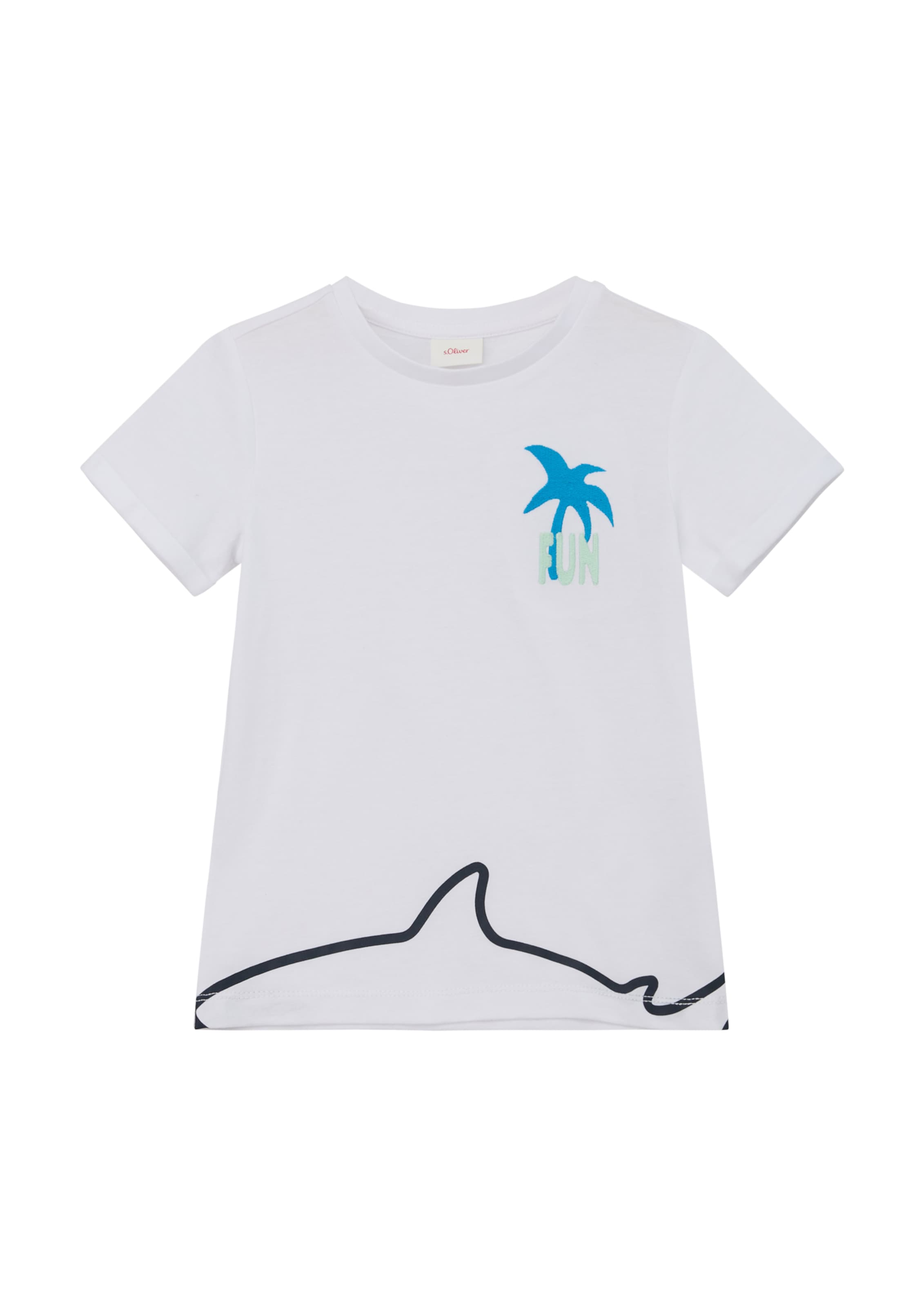 s.Oliver Shirt in Wit: voorkant