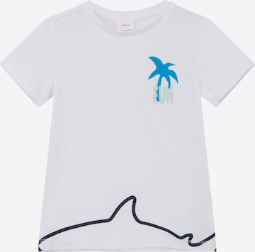 T-Shirt s.Oliver en blanc : devant