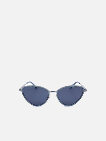 Lunettes de soleil Polaroid en bleu : devant