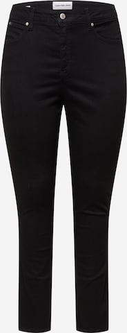 Skinny Pantaloni de la Calvin Klein Jeans Curve pe negru: față