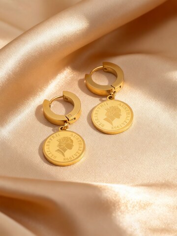 Nemomatheo Ohrringe 'Queen’s Coin' in Gold