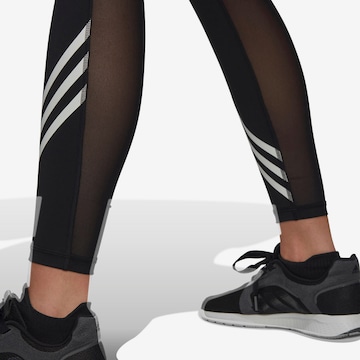 ADIDAS PERFORMANCE Skinny Παντελόνι φόρμας 'Techfit 3-Stripes' σε μαύρο