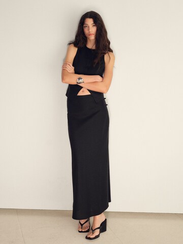 Jupe 'LAGUNA' MANGO en noir