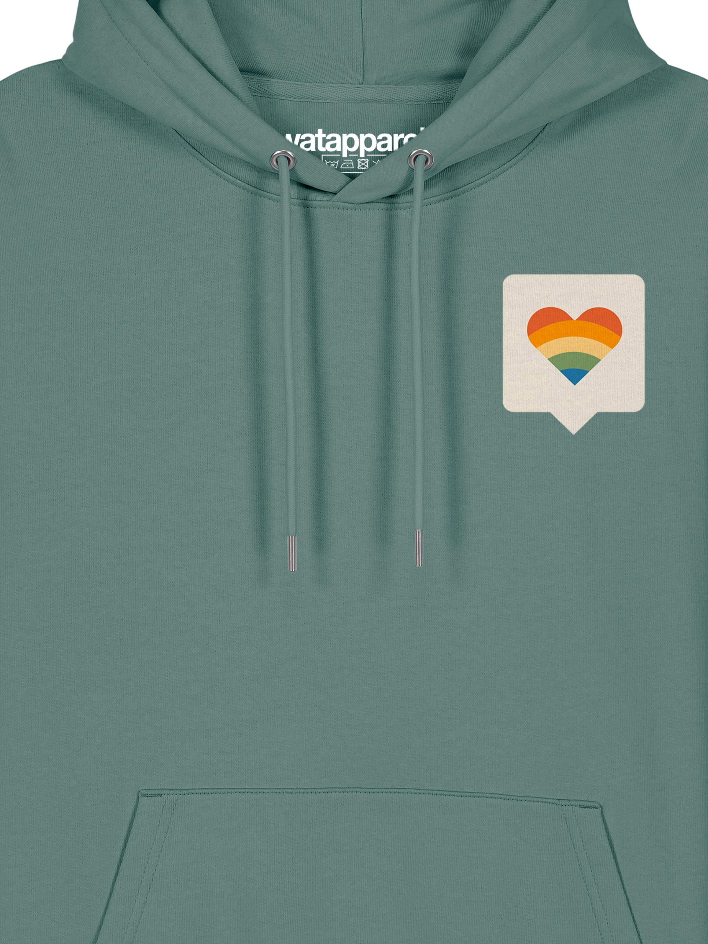 Watapparel Sweatshirt ' Von Herzen ' in Groen