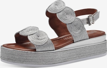 MARCO TOZZI Sandals in Silver: front