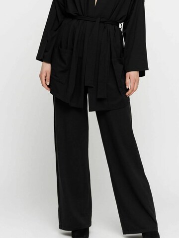 Wide Leg Pantalon 'Pure' moshi moshi mind en noir : devant