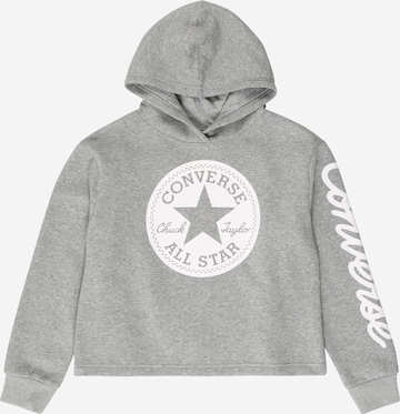 CONVERSE Sweatshirt in Grijs: voorkant