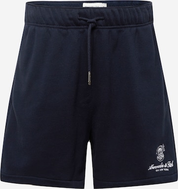 Abercrombie & Fitch Loosefit Shorts in Blau: predná strana