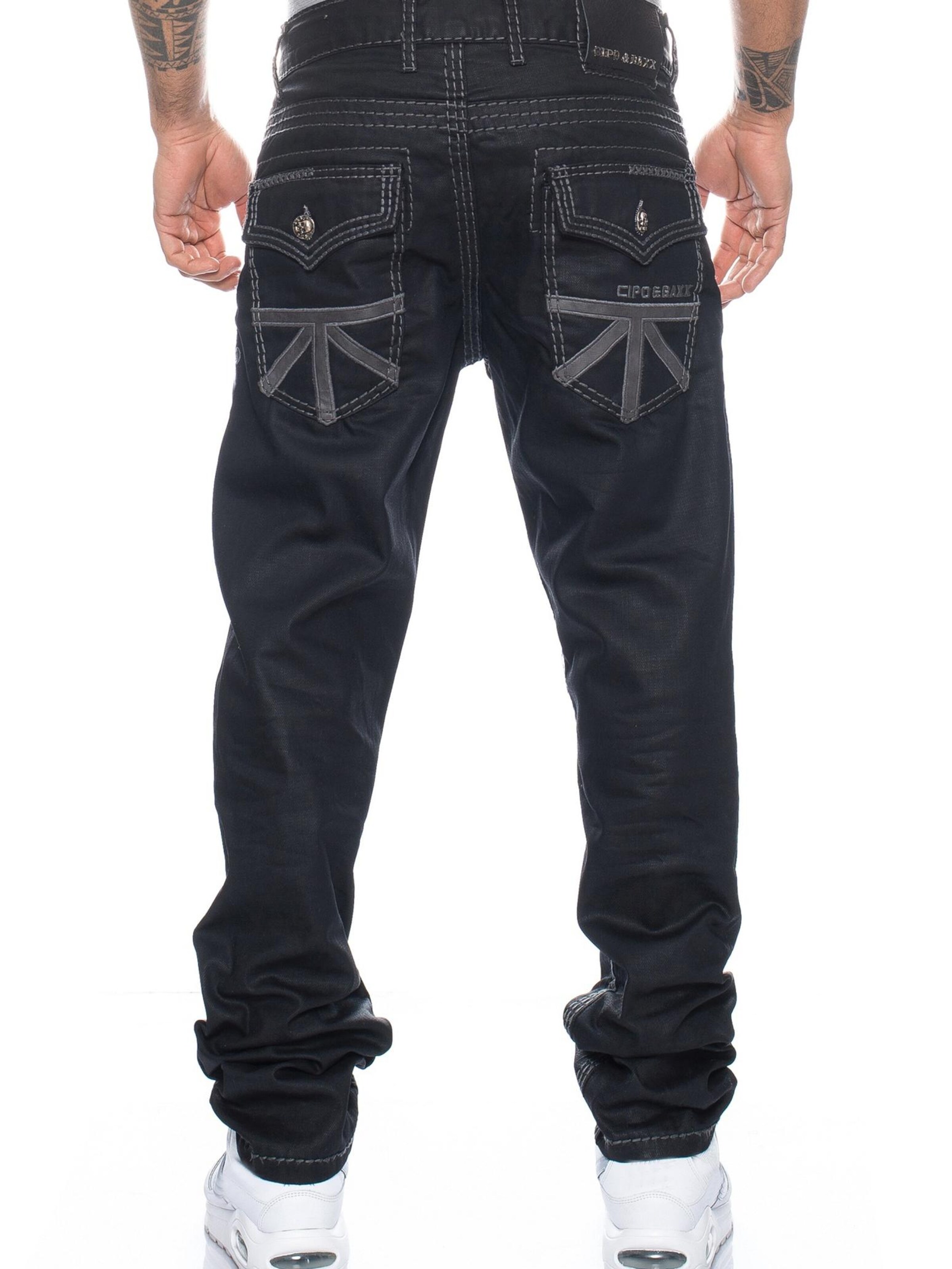 CIPO & BAXX Regular Jeans 'BJ295' in Black