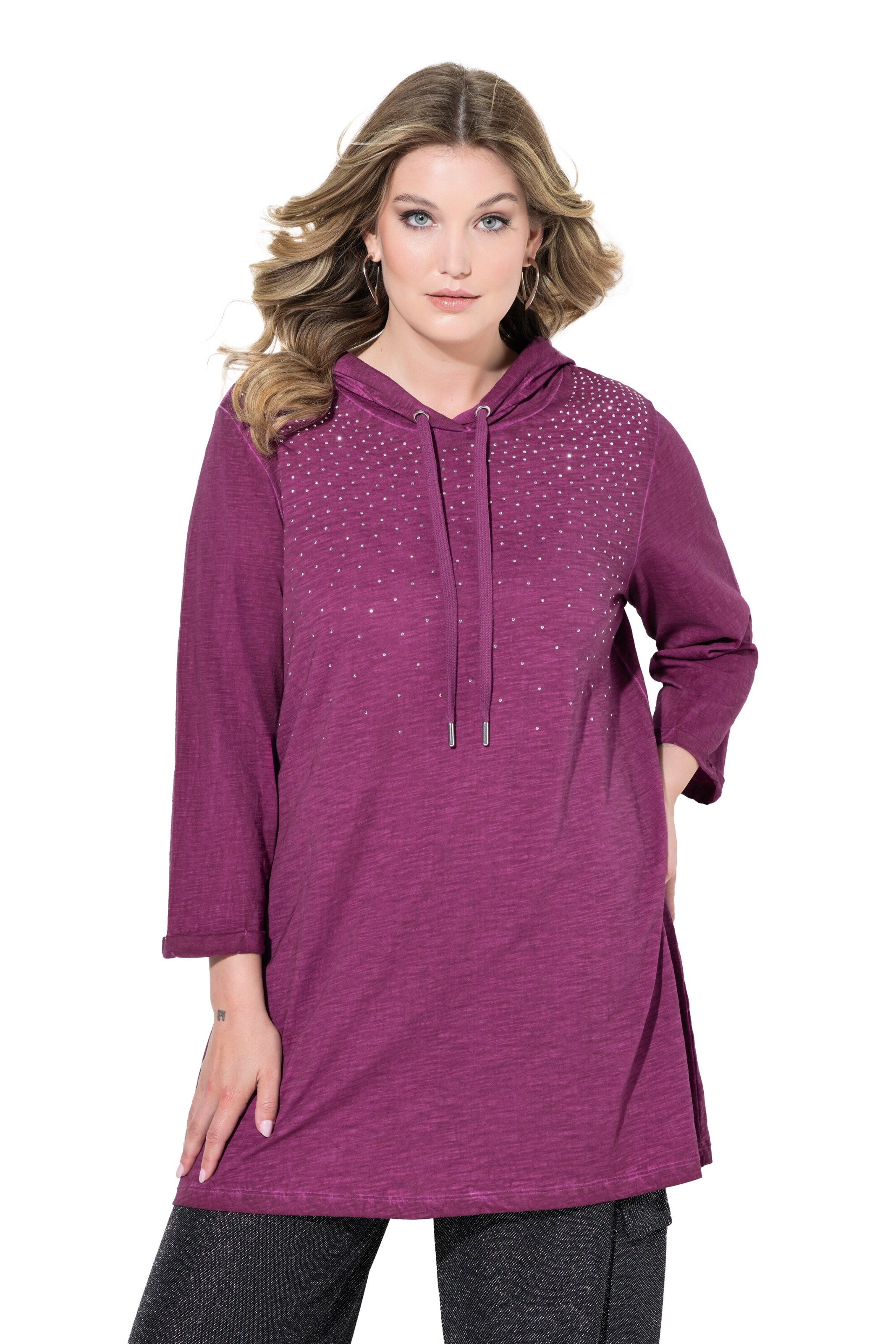 MIAMODA Shirt in Purple: front