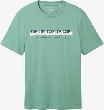 TOM TAILOR DENIM Футболка в Зеленый: спереди