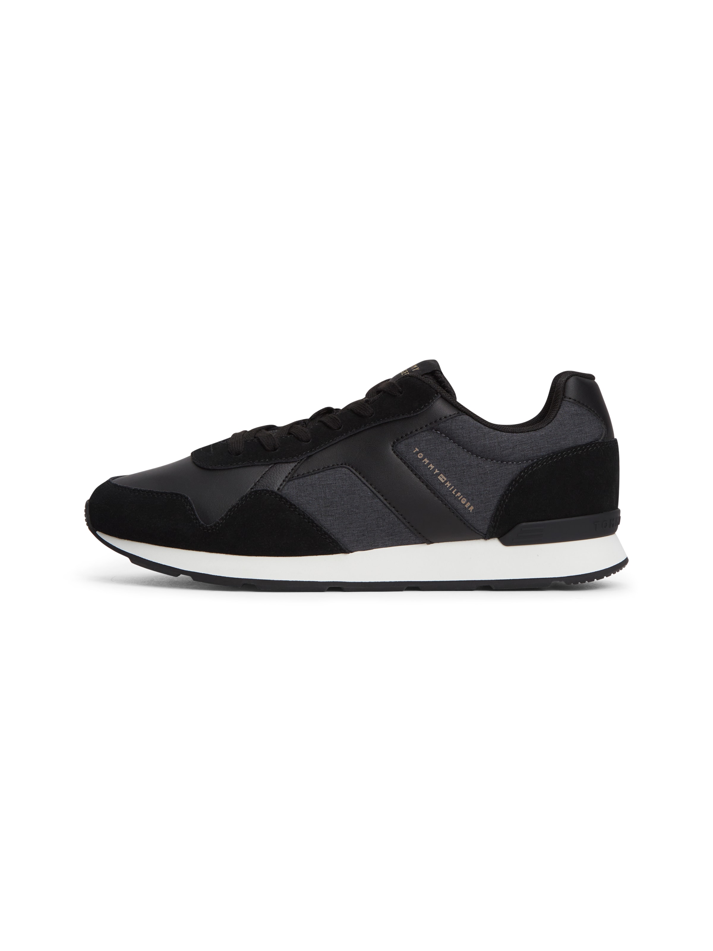 Baskets basses TOMMY HILFIGER en noir : devant