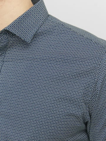 JACK & JONES Regular fit Button Up Shirt 'Blackpool' in Blue