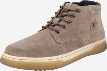 bugatti Lace-up boots 'Ohio' in Grey: front