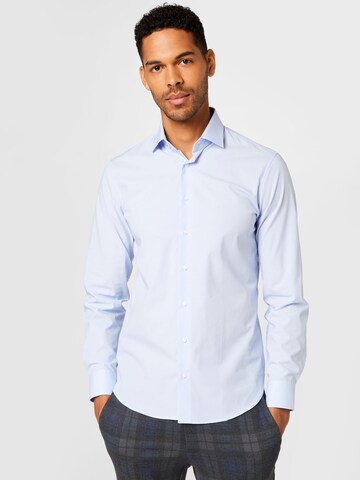 Michael Kors - Ajuste regular Camisa en azul: frente