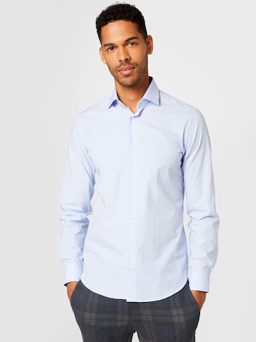 Coupe regular Chemise Michael Kors en bleu : devant