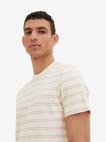 TOM TAILOR T-Shirt in Beige