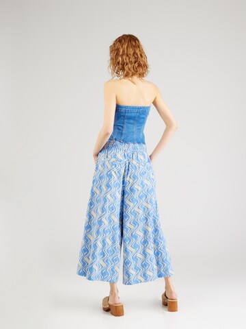 Masai Wide Leg Hose 'Portia' in Blau