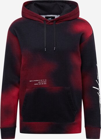 HOLLISTERSweater majica - crvena boja: prednji dio
