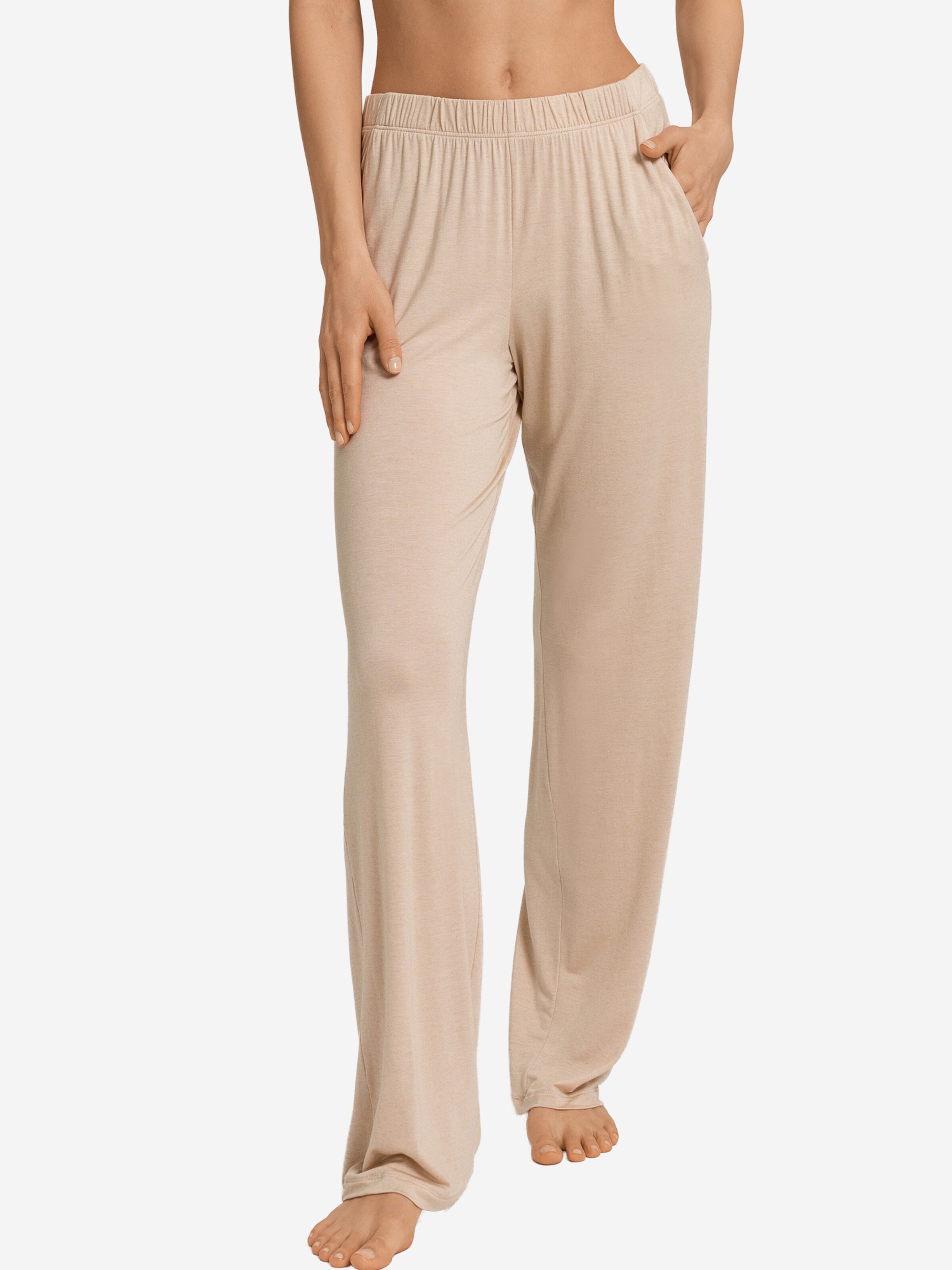 Hanro Loosefit Sweatpants ' Natural Wear ' in Beige: Vorderseite