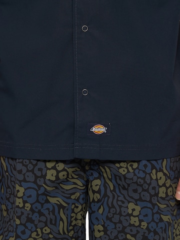 DICKIES Comfort fit Button Up Shirt 'FISHERSVILLE' in Blue