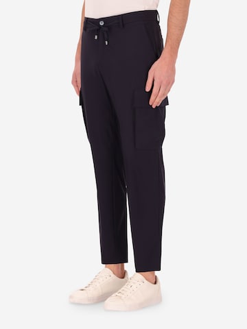 Distretto12 Tapered Cargobroek 'Active' in Blauw