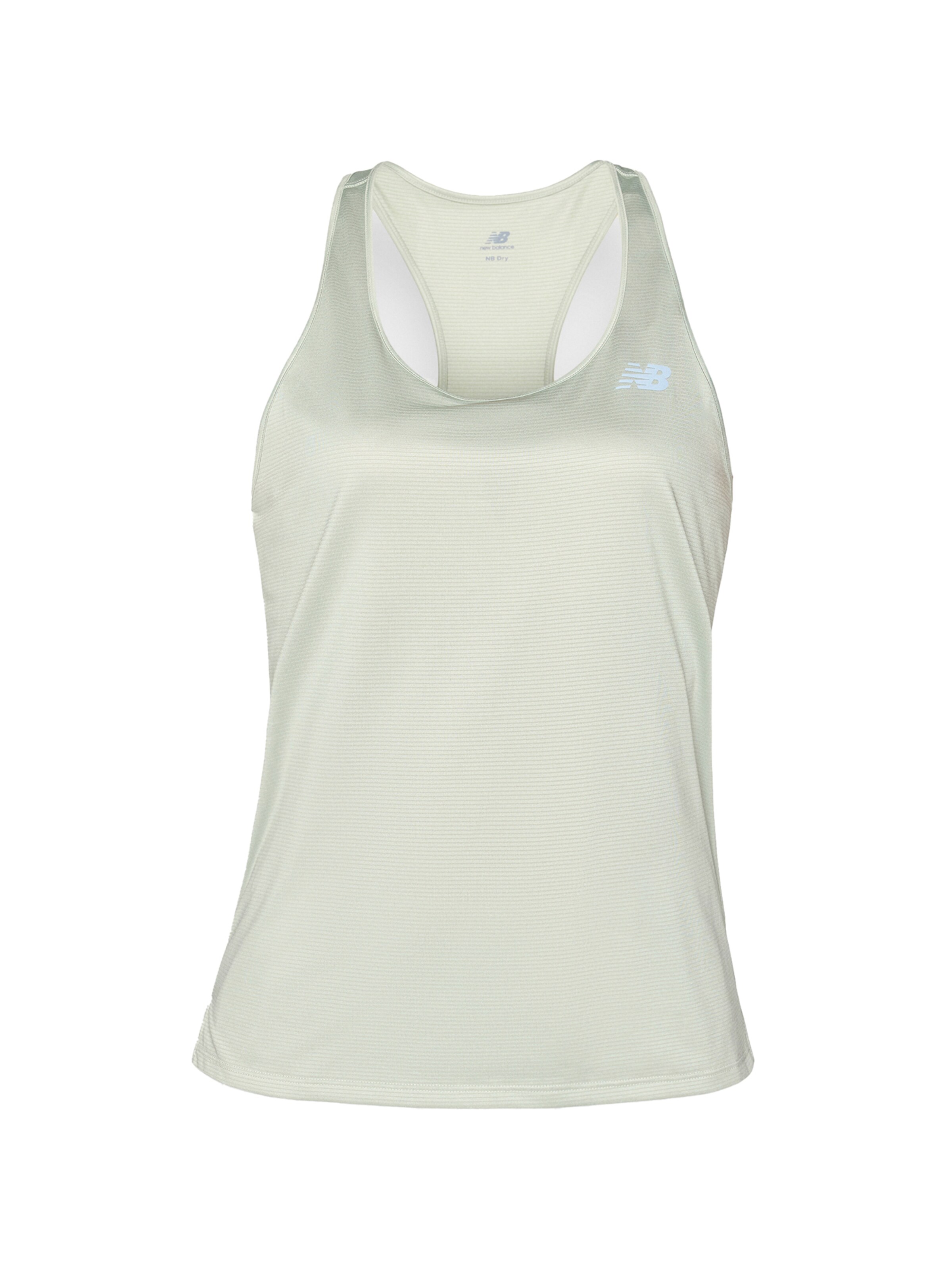 new balance - Top deportivo 'Essentials' en verde: frente