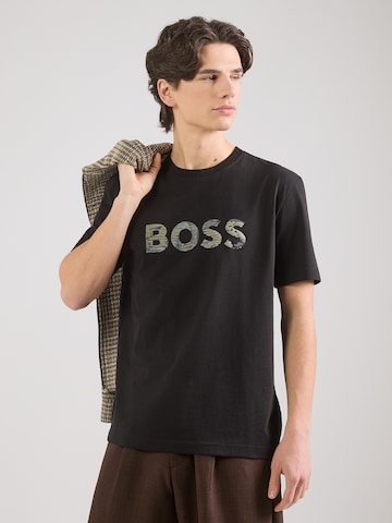 BOSS T-Shirt  'Insignia' in Schwarz: Vorderseite