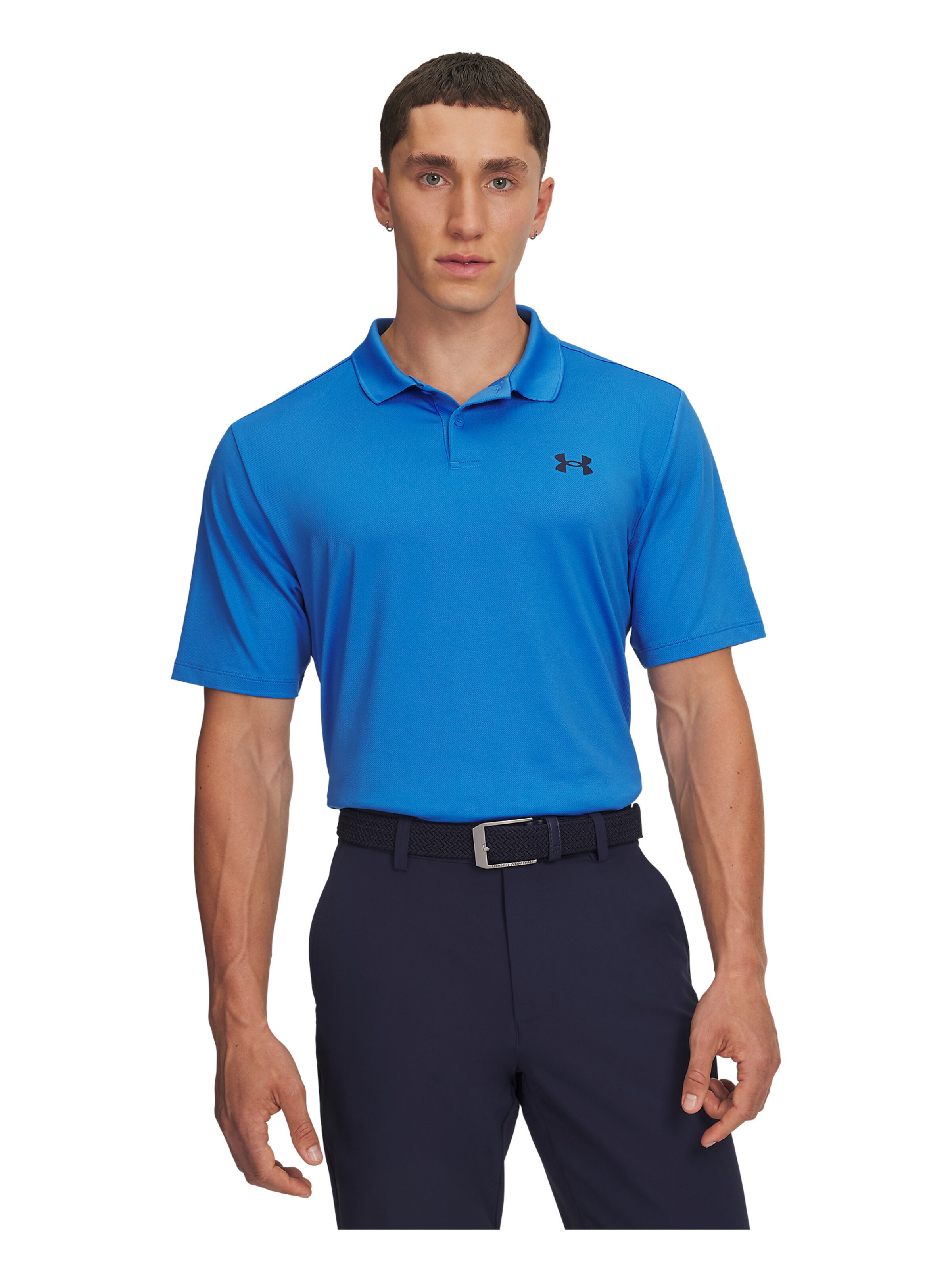 UNDER ARMOUR Performance Shirt 'Matchplay' in Blue: front