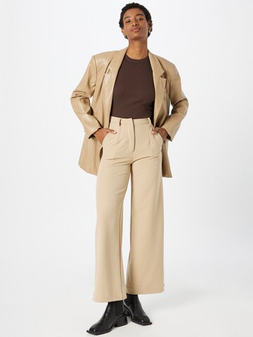 minimum Wide leg Chino Pants in Beige