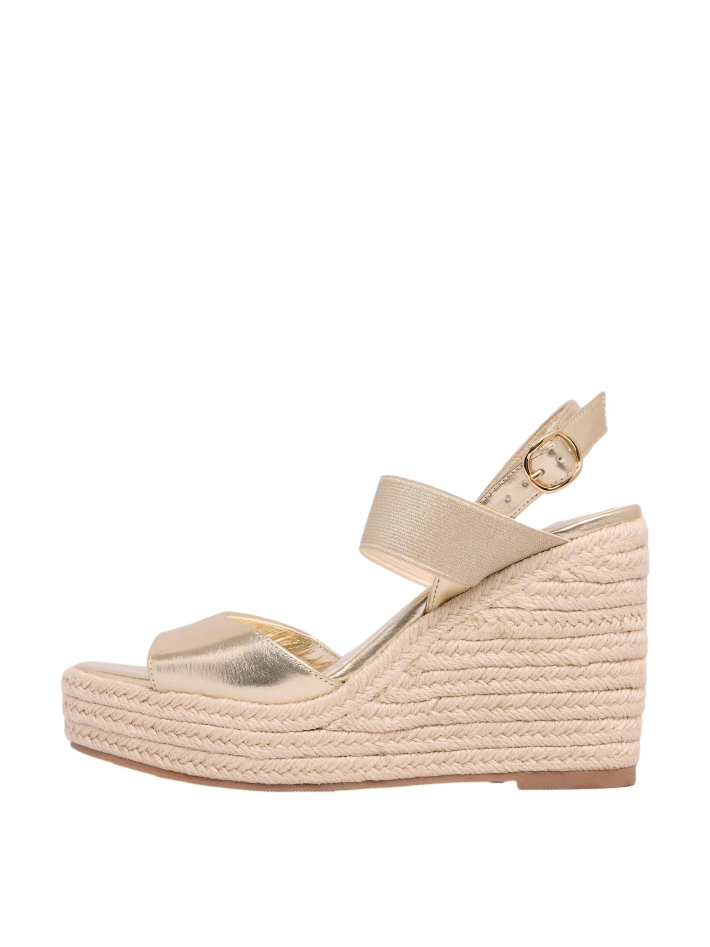 Sandalo di Lipsy in oro: frontale