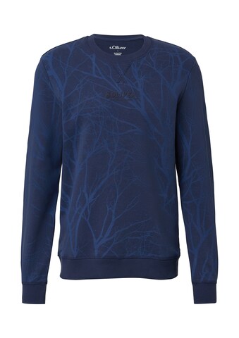 Sweat-shirt s.Oliver en bleu : devant