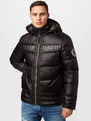CAMP DAVID Zimska jakna | črna barva: sprednja stran