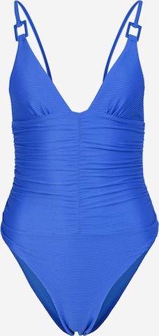 Hunkemöller Triangle Swimsuit 'Lagoon' in Blue: front